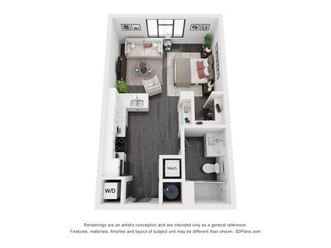 Studio at The Flats at Riverwoods, Provo